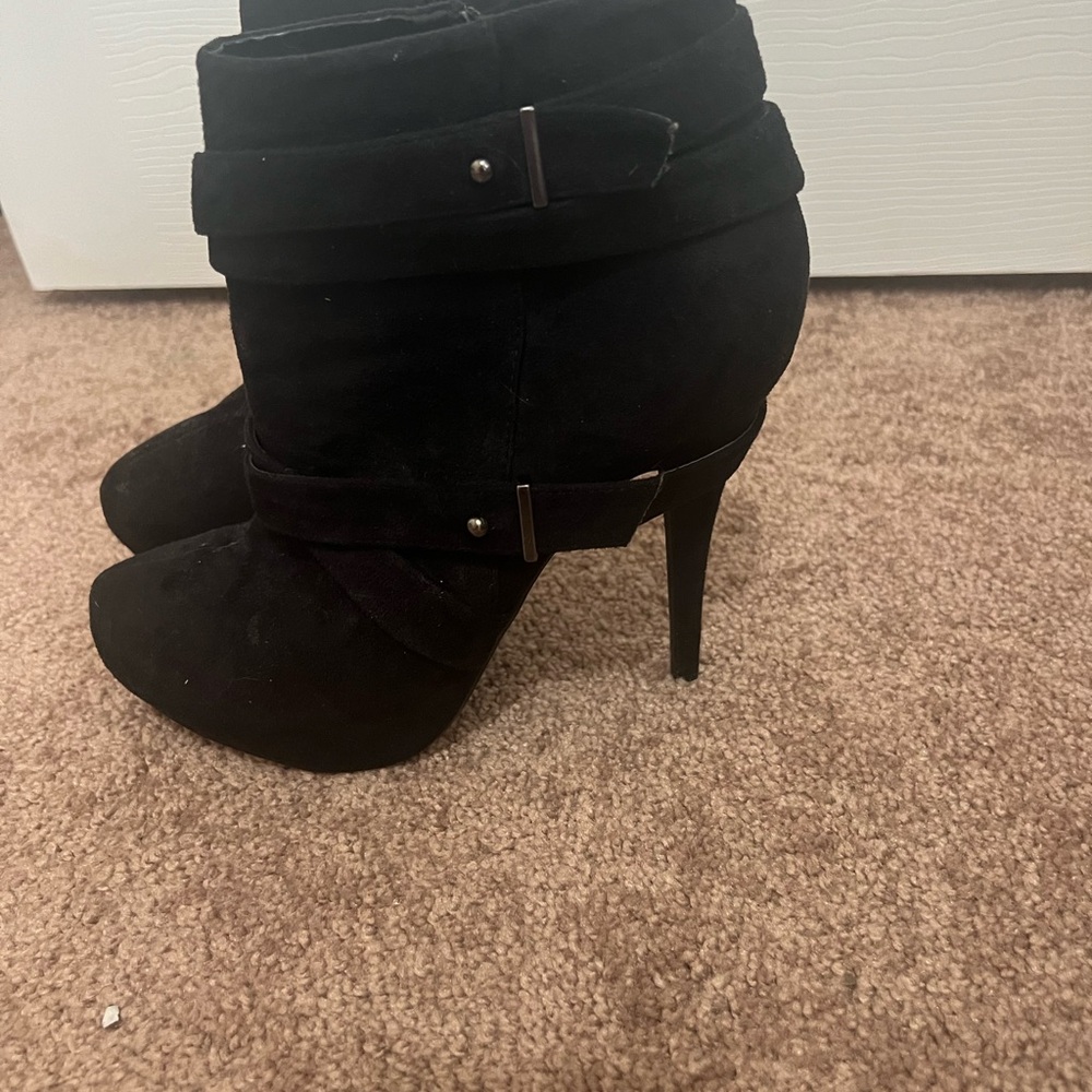 Shi by JOURNEYS Black Heeled Boots with Stiletto Heel